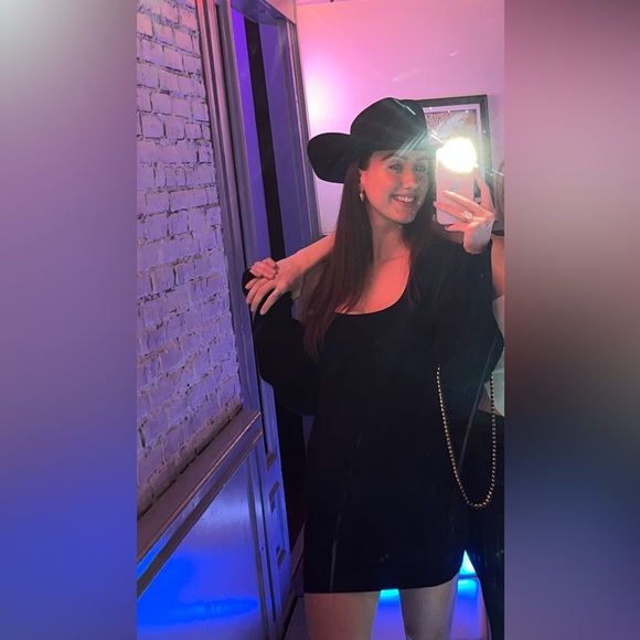 Edikted Black Shrug Shoulder Sweater - Picture 5 of 5